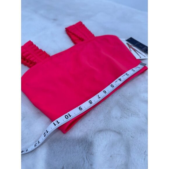 New Habitual Girls Size 12 UV 50+ Ruched Strap Swim Top Pink *Top Only* - Picture 6 of 11